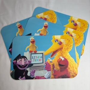NEW Vintage 1982 Sesame Street Educational Activity Placemats